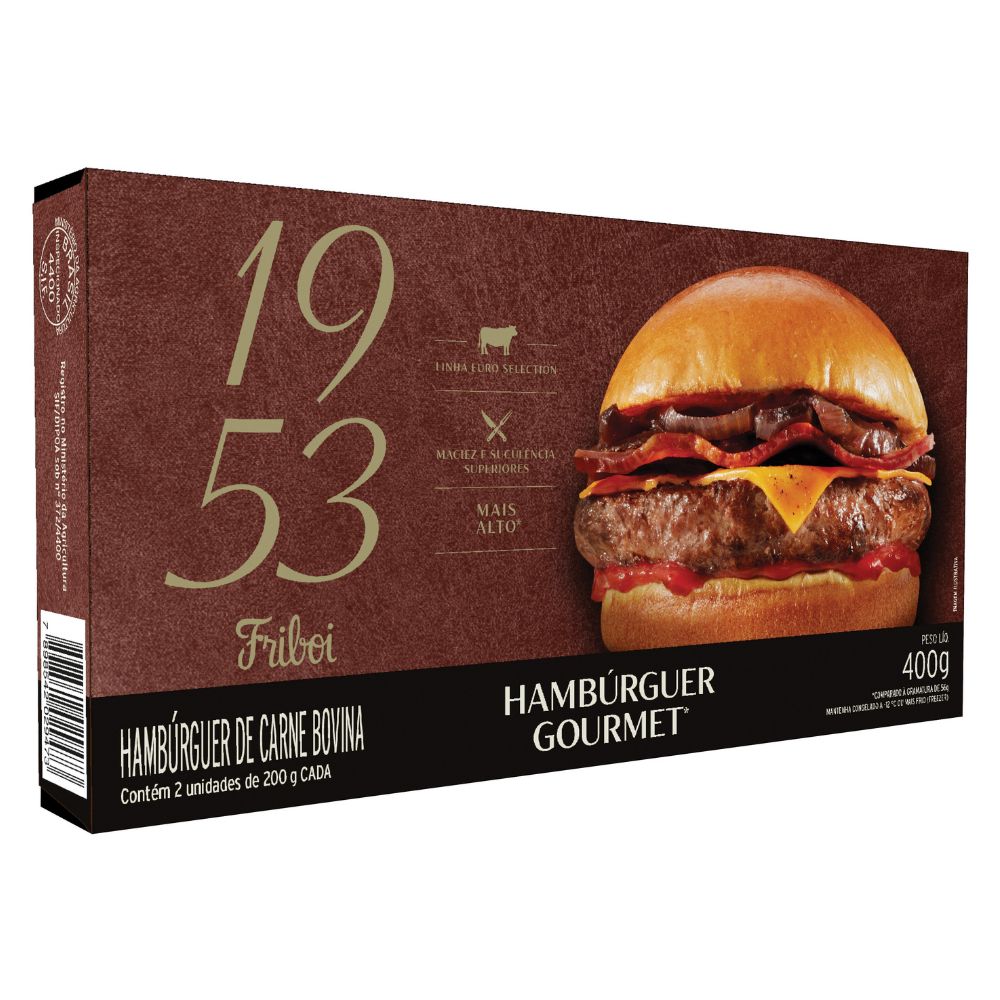 Hambúrguer Gourmet 1953 Friboi 400g